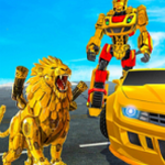 超级英雄飞狮机器人变形