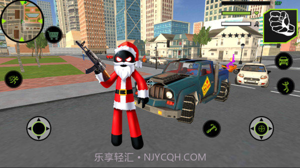 圣诞火柴人绳索英雄v1.11截图