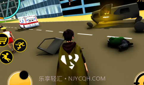 飞行超人机器人火柴人绳索英雄v1.10截图