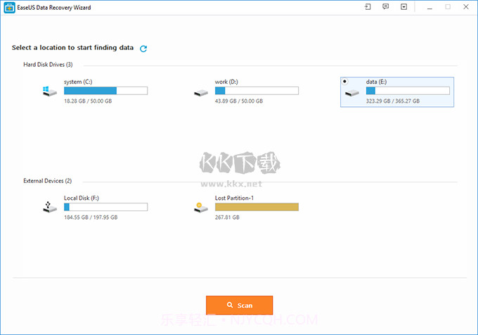 数据恢复软件EASEUS Data Recovery Wizard Professionalv1.13截图