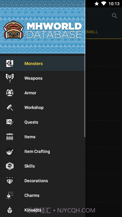 MHWorld Database(怪物猎人世界数据库)截图3 MHWorld Database(怪物猎人世界数据库)截图3
