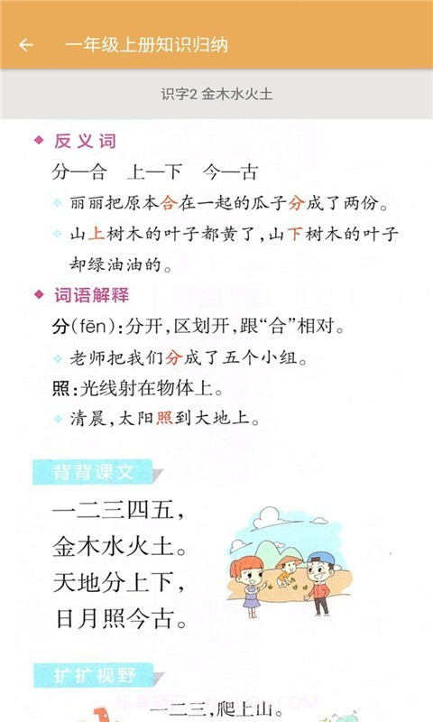 小学语文知识归纳截图4 小学语文知识归纳截图4