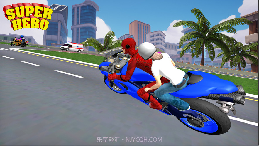 SuperheroBikeTaxiSimulator截图1 SuperheroBikeTaxiSimulator截图1