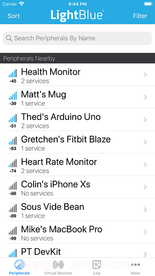 lightblue蓝牙调试助手截图2