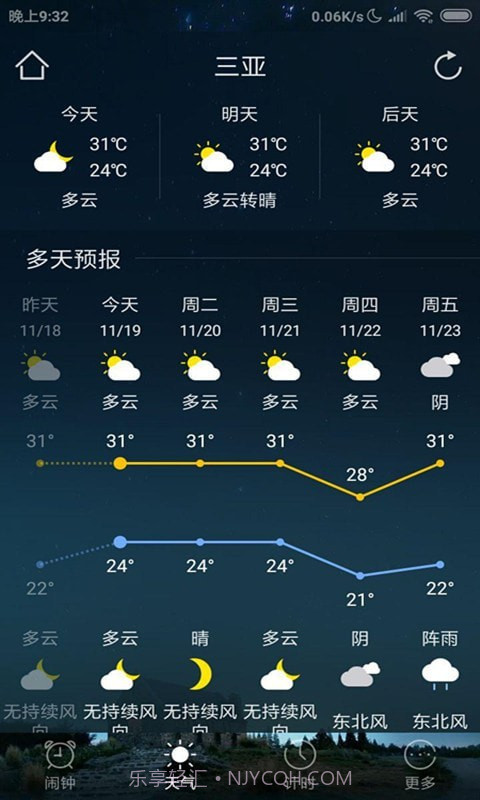 天气闹钟助手截图3 天气闹钟助手截图3