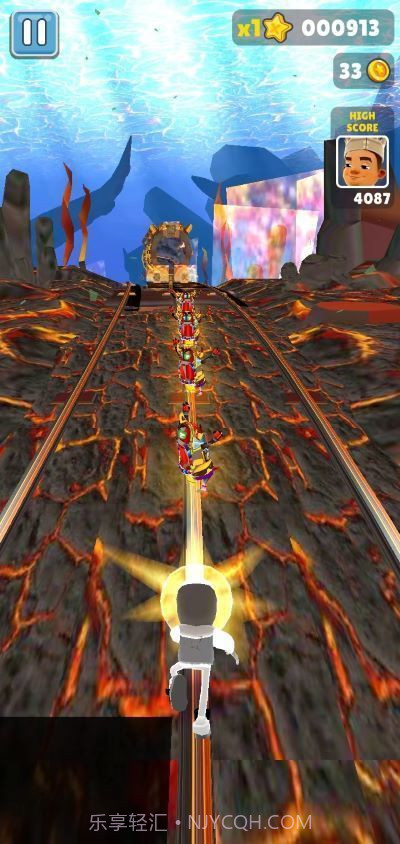 地铁跑酷海底熔岩魔改版截图3 地铁跑酷海底熔岩魔改版截图3