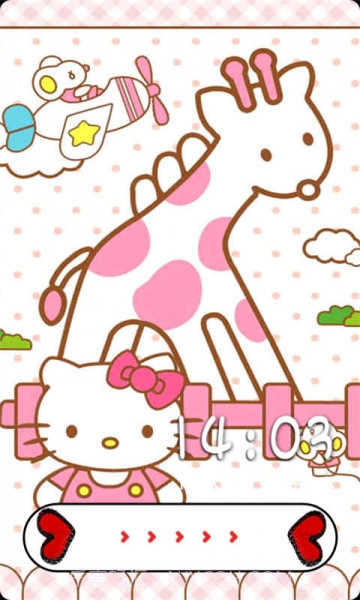 hellokitty超萌九宫格主题锁屏截图2