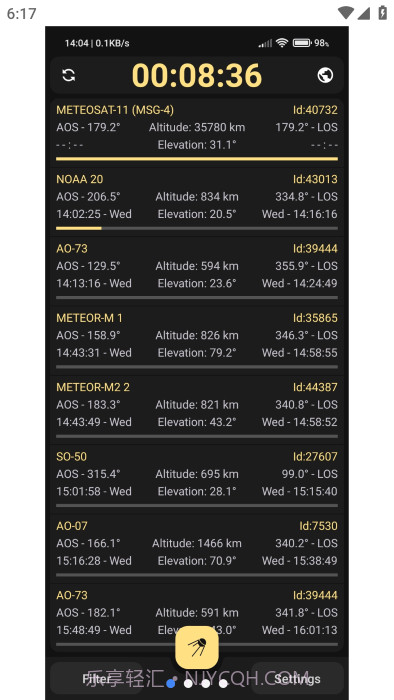 look4sat卫星追踪截图1 look4sat卫星追踪截图1