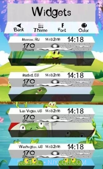 时钟天气青蛙截图4 时钟天气青蛙截图4