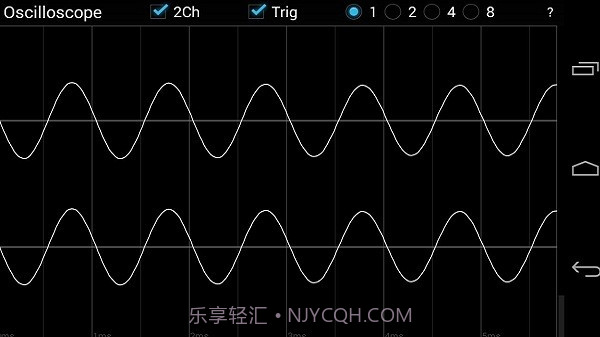 oscilloscope示波器截图1 oscilloscope示波器截图1