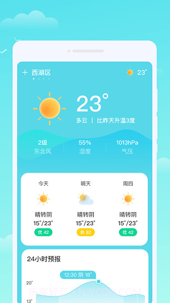 轩洋晴时天气截图1 轩洋晴时天气截图1