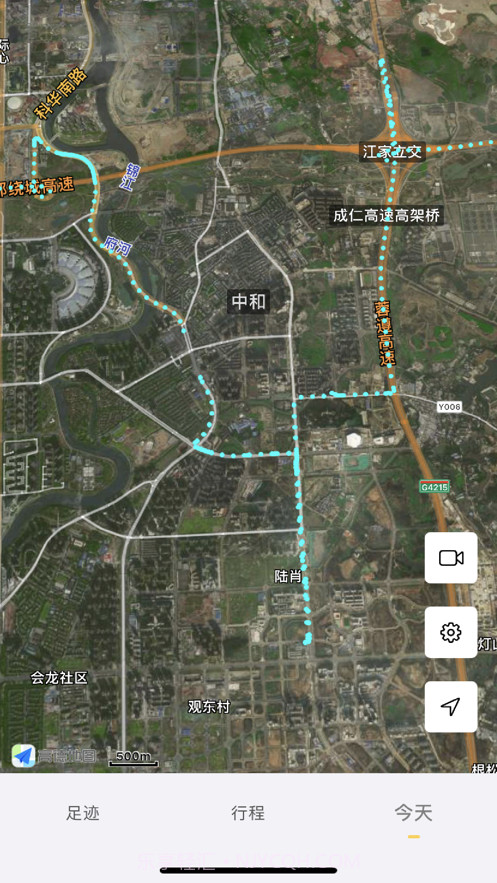 足迹地图打点轨迹录制跟随轨迹截图3