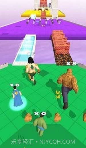 超级英雄桥跑比赛3D截图3