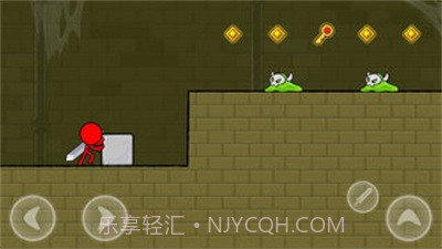 红色火柴人的冒险截图1