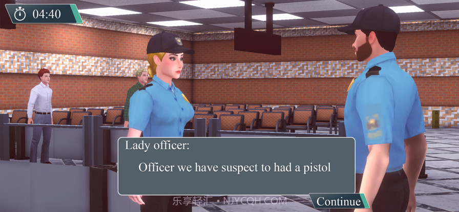 飞机场保安黑色的接壤截图2