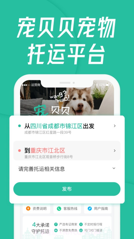 宠贝贝宠物托运平台截图1 宠贝贝宠物托运平台截图1