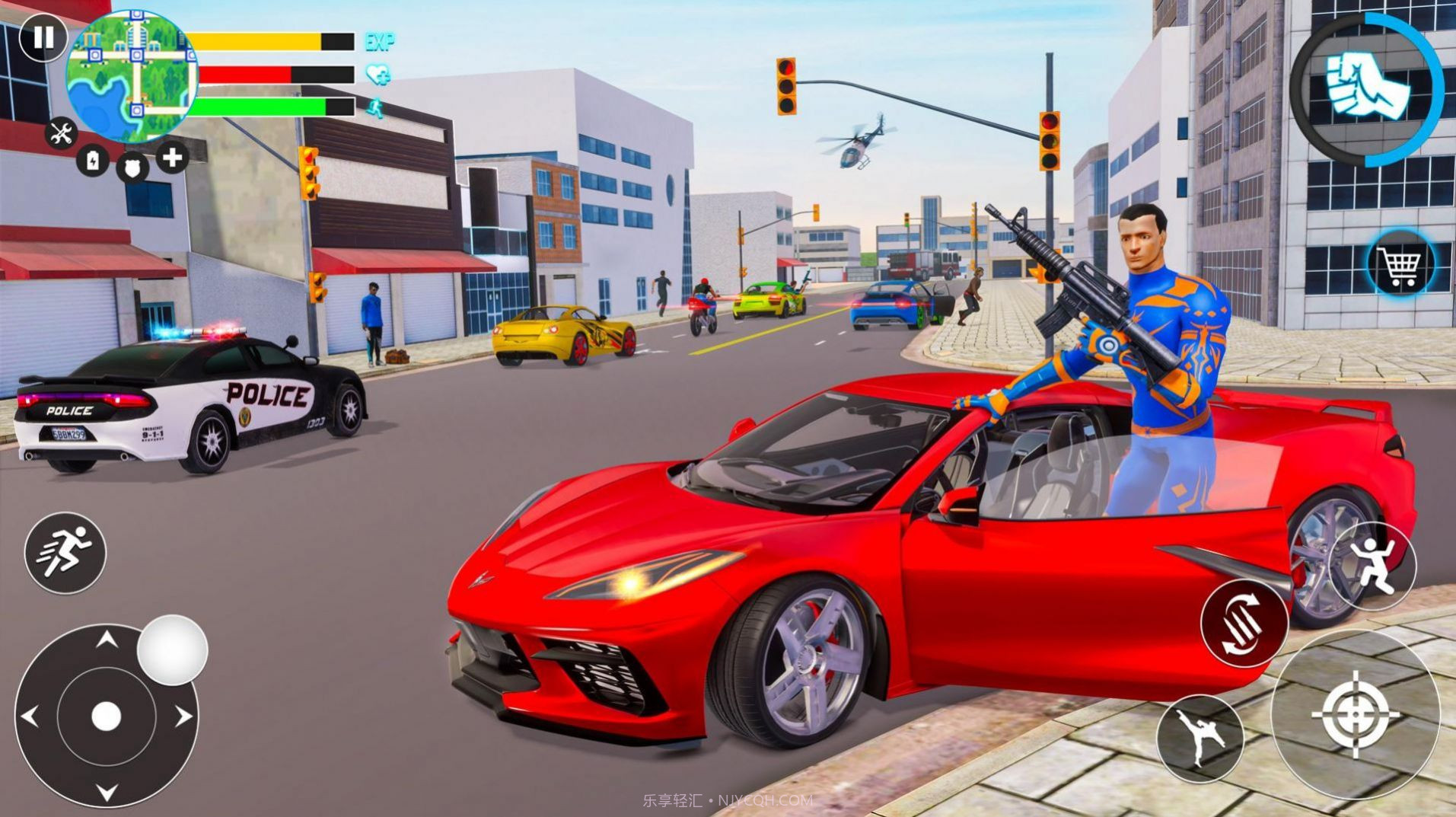 绳索英雄犯罪城截图1