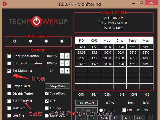 CPU调频神器ThrottleStop截图3 CPU调频神器ThrottleStop截图3
