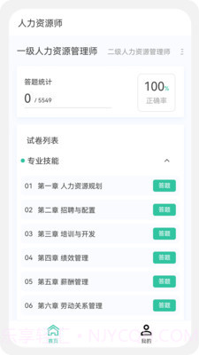人力资源师100题库截图4 人力资源师100题库截图4