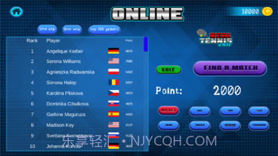 真实网球2017截图3 真实网球2017截图3
