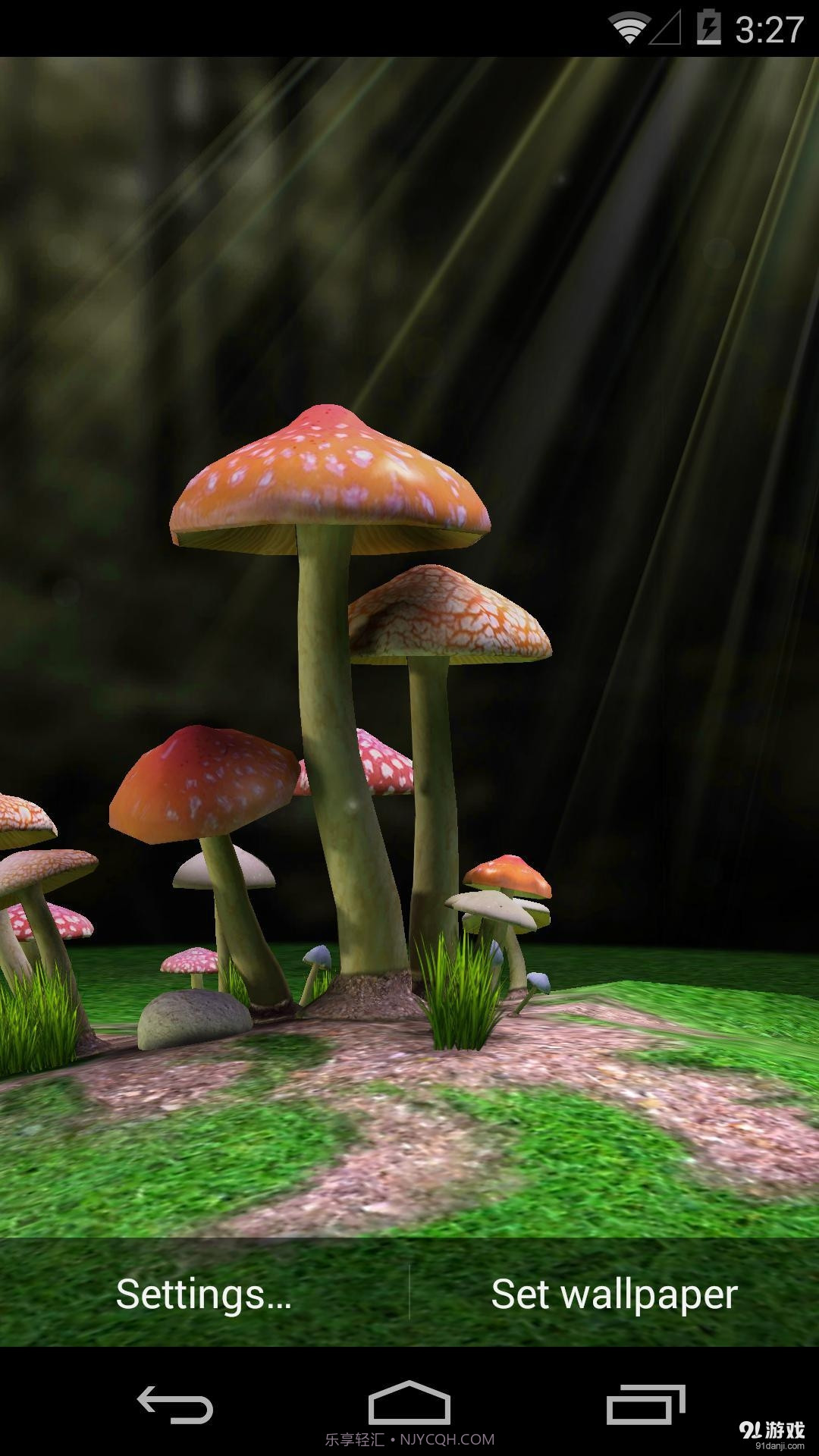 3D蘑菇:梦象动态壁纸截图1 3D蘑菇:梦象动态壁纸截图1