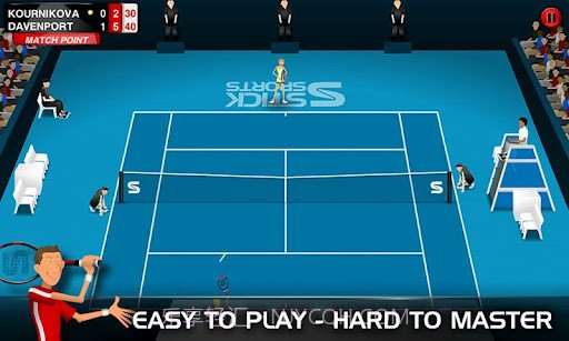 火柴人网球 Stick Tennis截图2 火柴人网球 Stick Tennis截图2