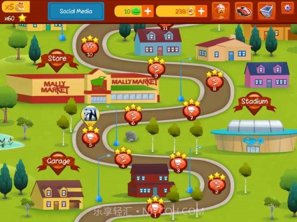 加菲猫卡丁车截图2 加菲猫卡丁车截图2