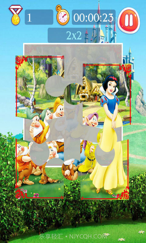 白雪公主儿童拼图截图2
