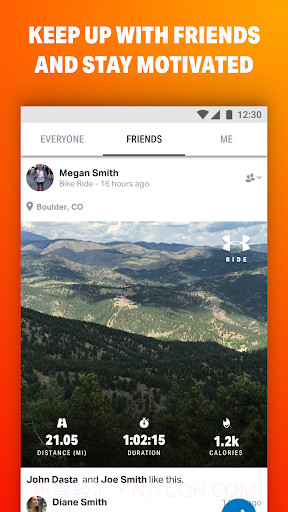 MapMyRide+ GPS自行车记录截图2 MapMyRide+ GPS自行车记录截图2