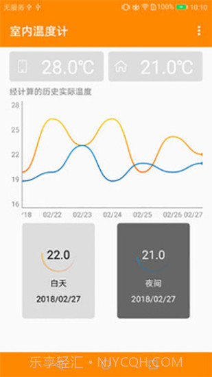 手机实时室内温度计截图1