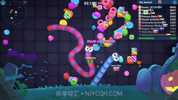 蠕虫区贪婪的蛇截图2 蠕虫区贪婪的蛇截图2