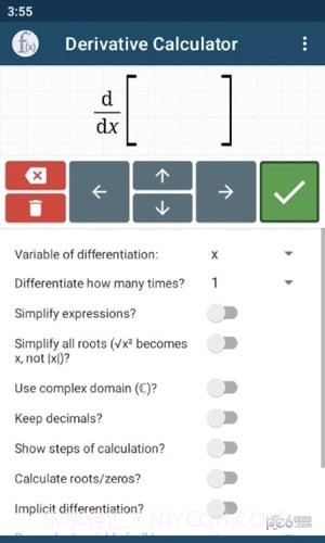 导数计算器(Derivative Calculator)截图4 导数计算器(Derivative Calculator)截图4
