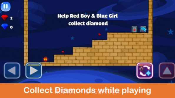 火男孩与冰女孩手机版截图2 火男孩与冰女孩手机版截图2