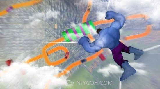 超级英雄巨型坡道截图2