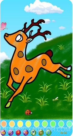 儿童画画填色涂鸦动物截图3