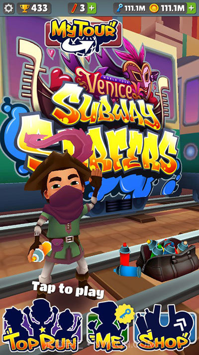 地铁跑酷威尼斯版情人节蓝色金币版截图3 地铁跑酷威尼斯版情人节蓝色金币版截图3