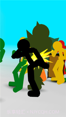 火柴人格斗街道截图1