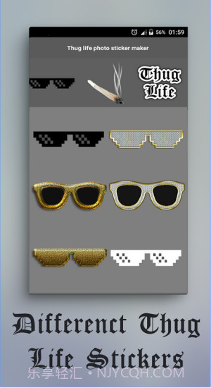 戴墨镜叼烟特效app截图3