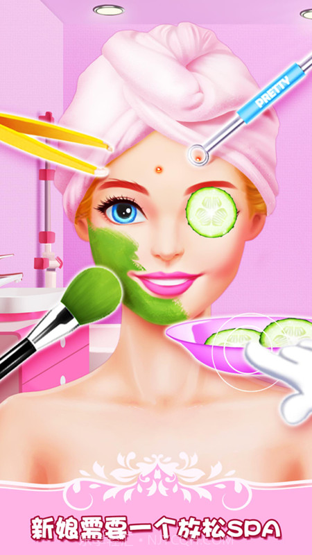 女生游戏梦幻婚礼换装化妆截图2