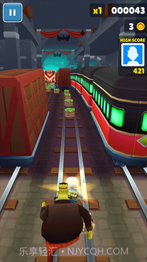 地铁跑酷草方块截图3 地铁跑酷草方块截图3