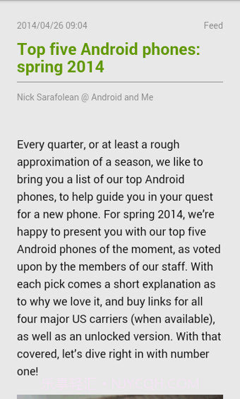 RSS阅读器(FeedMe)截图2 RSS阅读器(FeedMe)截图2