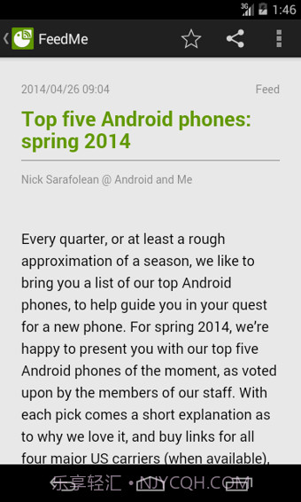 RSS阅读器(FeedMe)截图3 RSS阅读器(FeedMe)截图3