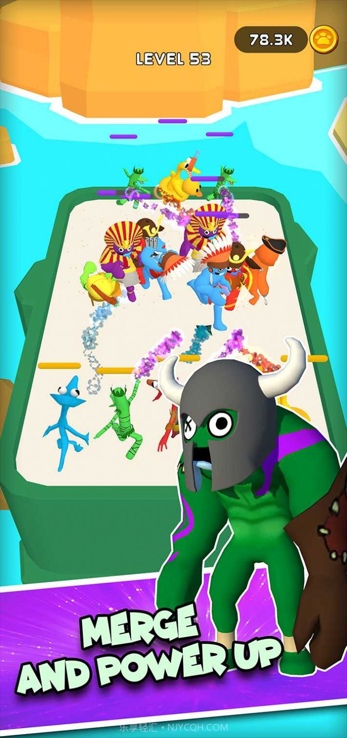 合并彩虹蓝色怪物截图1 合并彩虹蓝色怪物截图1