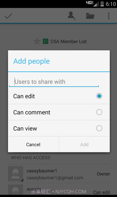 Google表格截图4 Google表格截图4