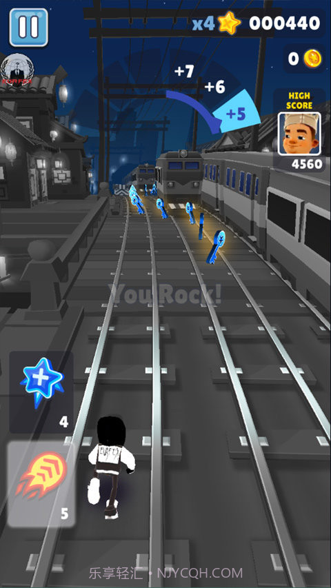地铁跑酷怪兽5.0截图2 地铁跑酷怪兽5.0截图2
