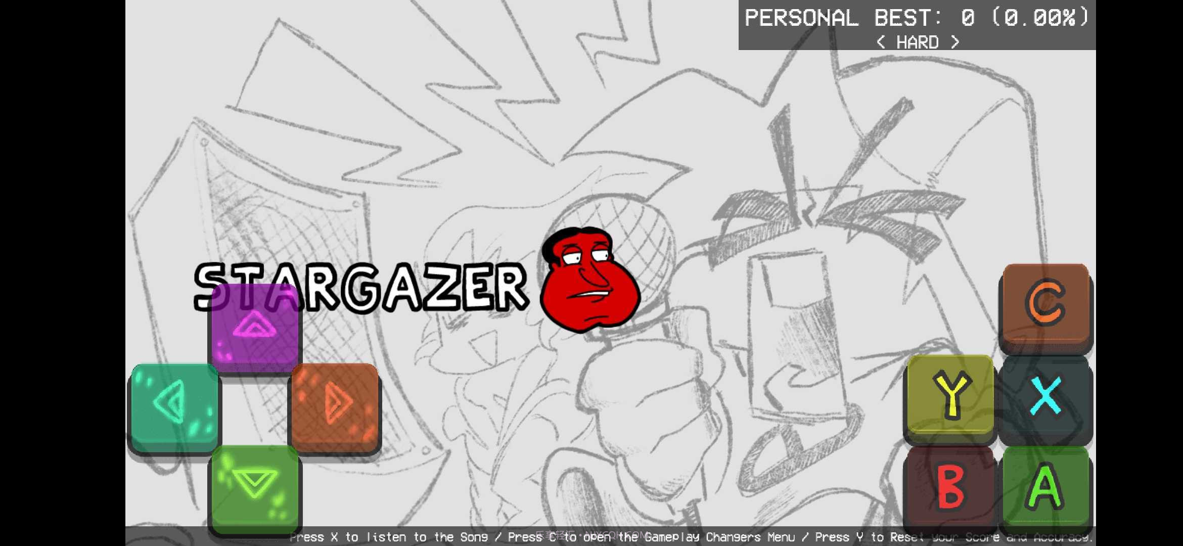 fnf观星者阿Q和饺子截图2 fnf观星者阿Q和饺子截图2