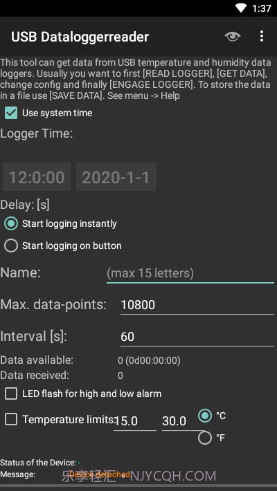 USB数据记录仪截图2 USB数据记录仪截图2