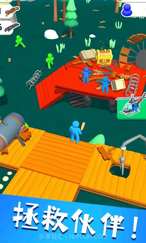 木筏战争3D截图3 木筏战争3D截图3