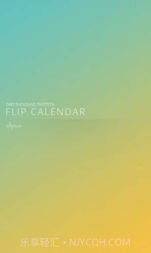 滑动日历 Flip Calendar截图1 滑动日历 Flip Calendar截图1