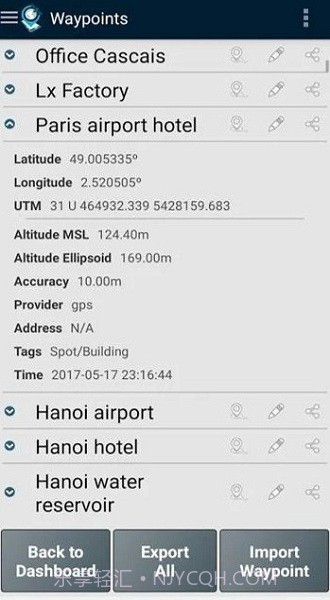 GPS Waypoints截图2 GPS Waypoints截图2